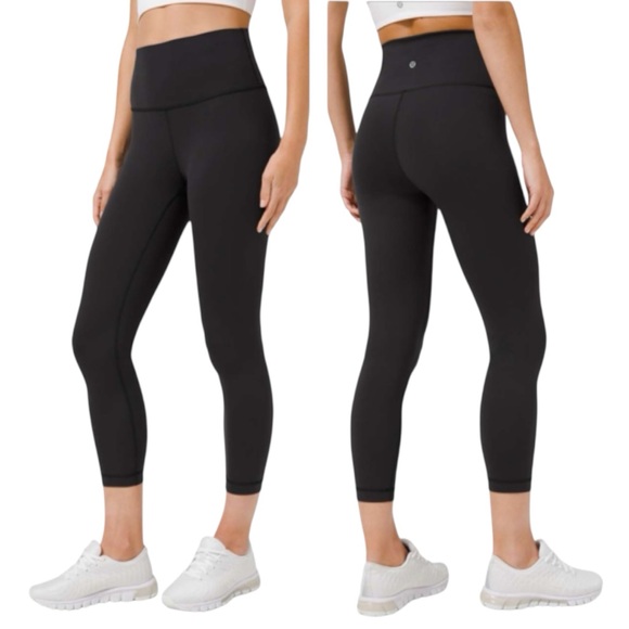 lululemon athletica Pants - Lululemon Wunder Train High Rise Waist Crop 23" Pants Stretch sz 14 Legging Soft